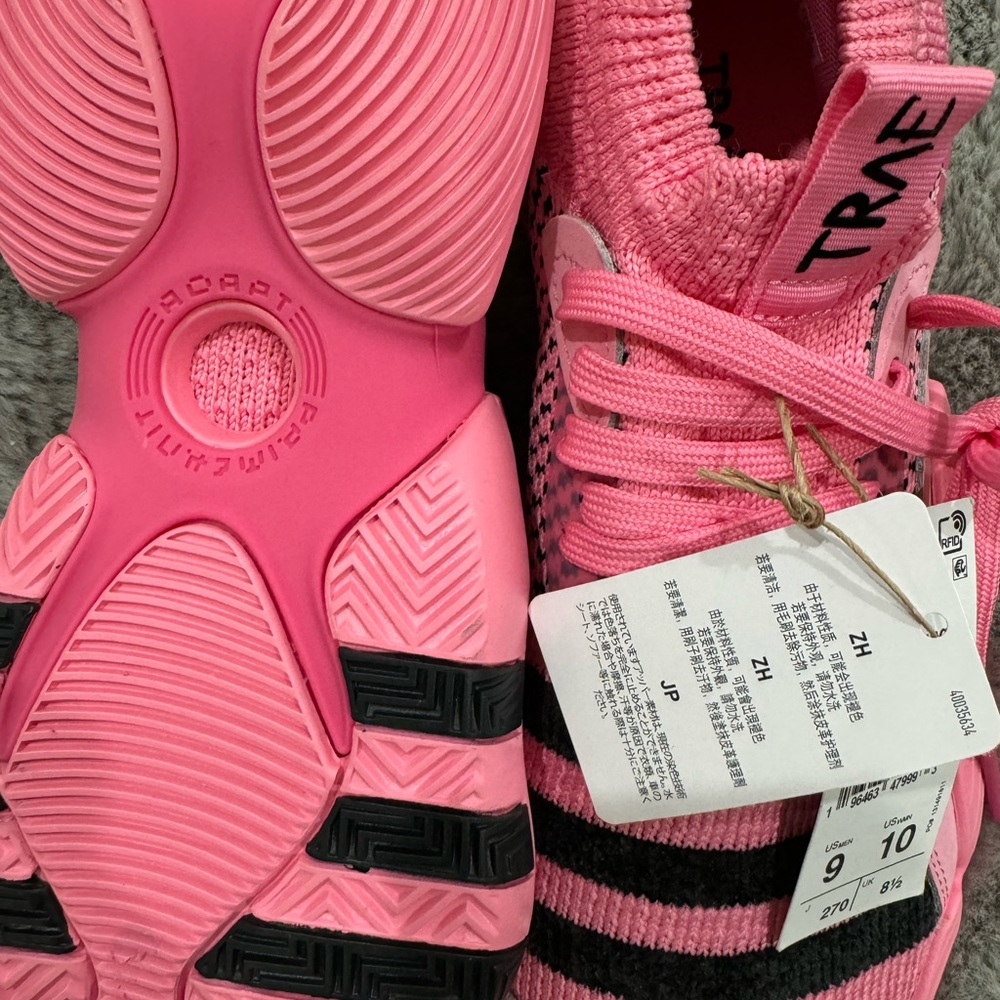 idas Pink Trae Young 2 IE1667 Lace Up Athletic Basketball Sz U.S.10 wmn / 9 men - Picture 5 of 6
